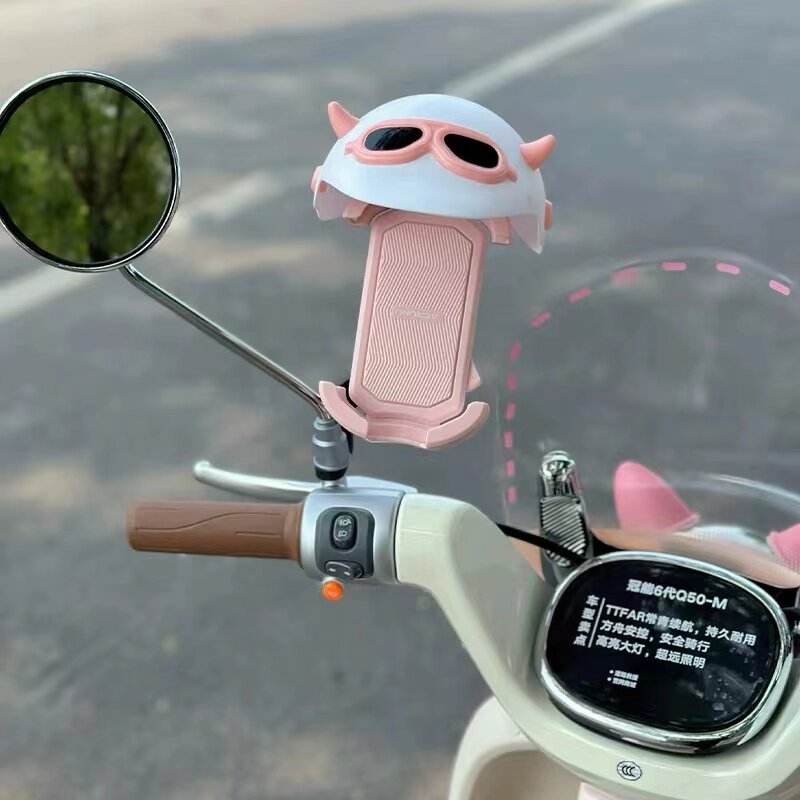 电动车手机支架2026新款后视镜防震防抖适用于雅迪摩托车电瓶车