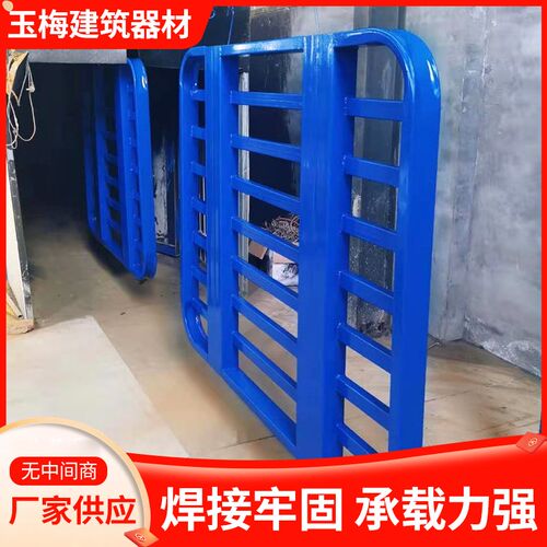叉车金属托c盘钢制工业物流仓储货架圆角仓储重型面粉叉车铁托盘