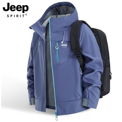 JEEP冲锋衣男款2025新款春秋户外