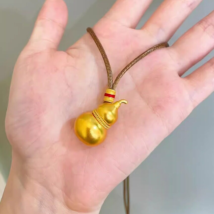 金包银王嘉尔邓为同款古法传承葫芦吊坠福禄项链男女挂坠节日礼物