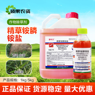 天邦雷鸣刀精草铵膦铵盐草铵磷非耕地荒地水花生牛筋草杂草除草剂