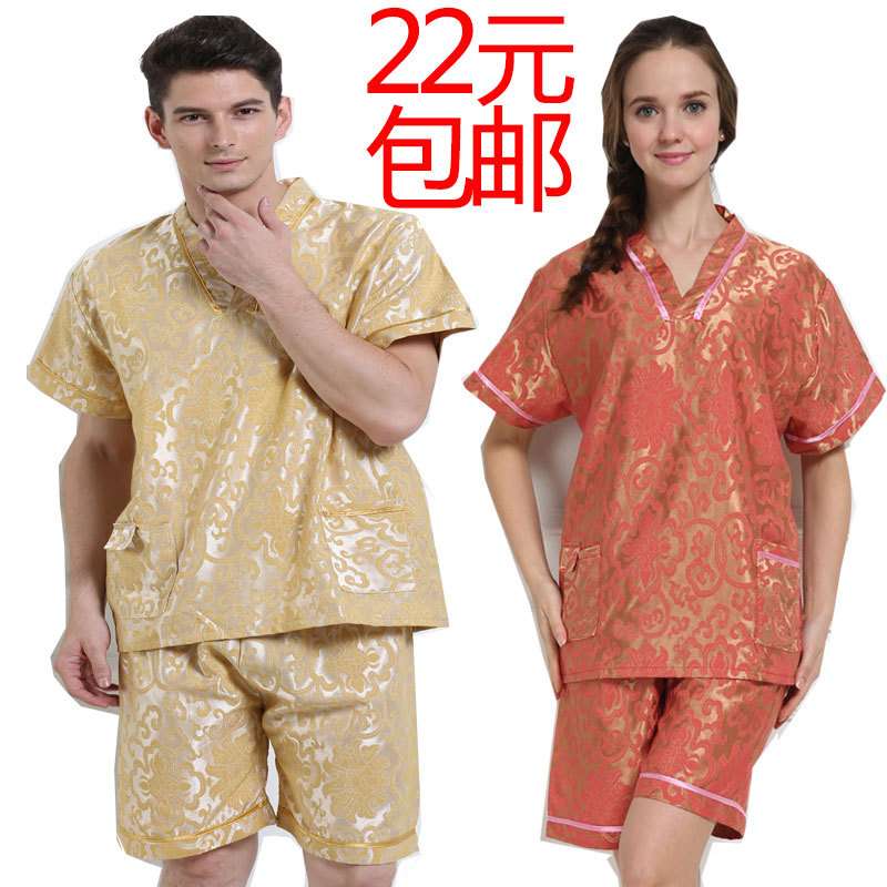 男女【加厚型.棉质】大厂家安然纳米汗蒸服浴衣桑拿服浴服足疗服