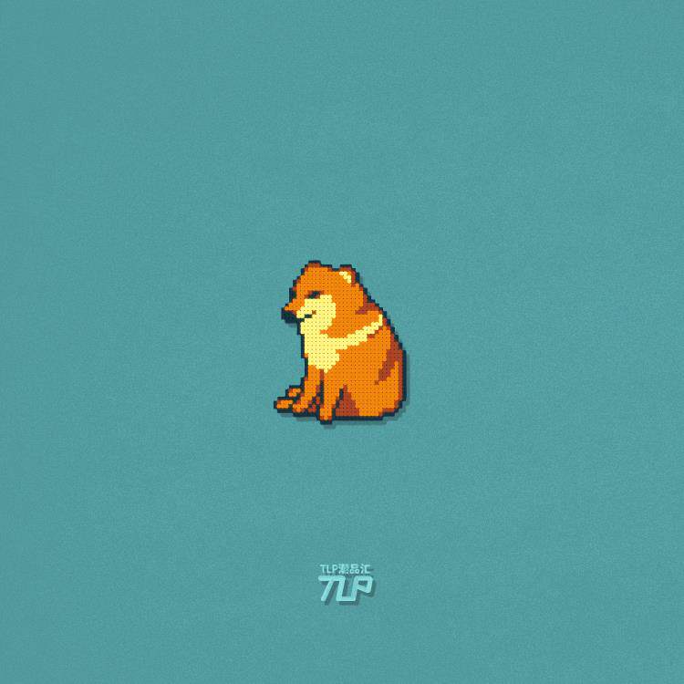 tlp反光车贴 柴犬doge神烦狗子 meme迷因像素风 可爱宠物防水贴纸