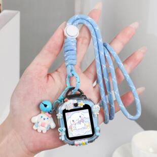 适用小天才Z11儿童电话手表Z6PRO挂脖套Z10Z9卡通挂绳Q3D5保护壳