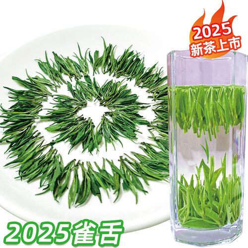 2025新茶叶特级雀舌绿茶明前贵州湄潭翠芽嫩芽毛尖浓香型一芽一叶