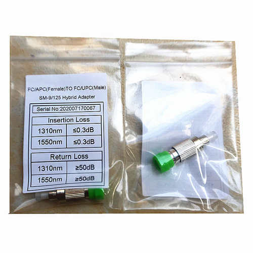 9/125μm单模光纤FC/APC-FC/PC公母转接头阴阳式适配器 10只包邮