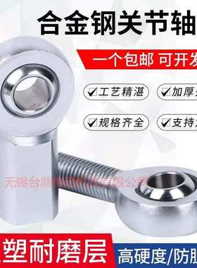 重型超耐磨合金钢注塑关节轴承强度高拉力方向SISA鱼眼杆端防脱球