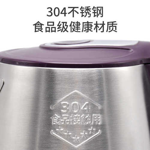 龙力LL-8919电热烧水壶304不锈钢自动断电家用大容量2.5升煮水煲