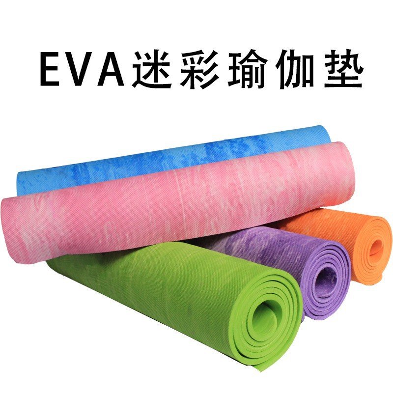 eva迷彩瑜伽垫防潮防滑垫6mm健身垫瑜伽垫东南亚爆款瑜伽地垫F-22