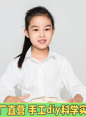 儿童diy科技小制作木制倍力桥材料 中小学生益智科学手工教具EC46