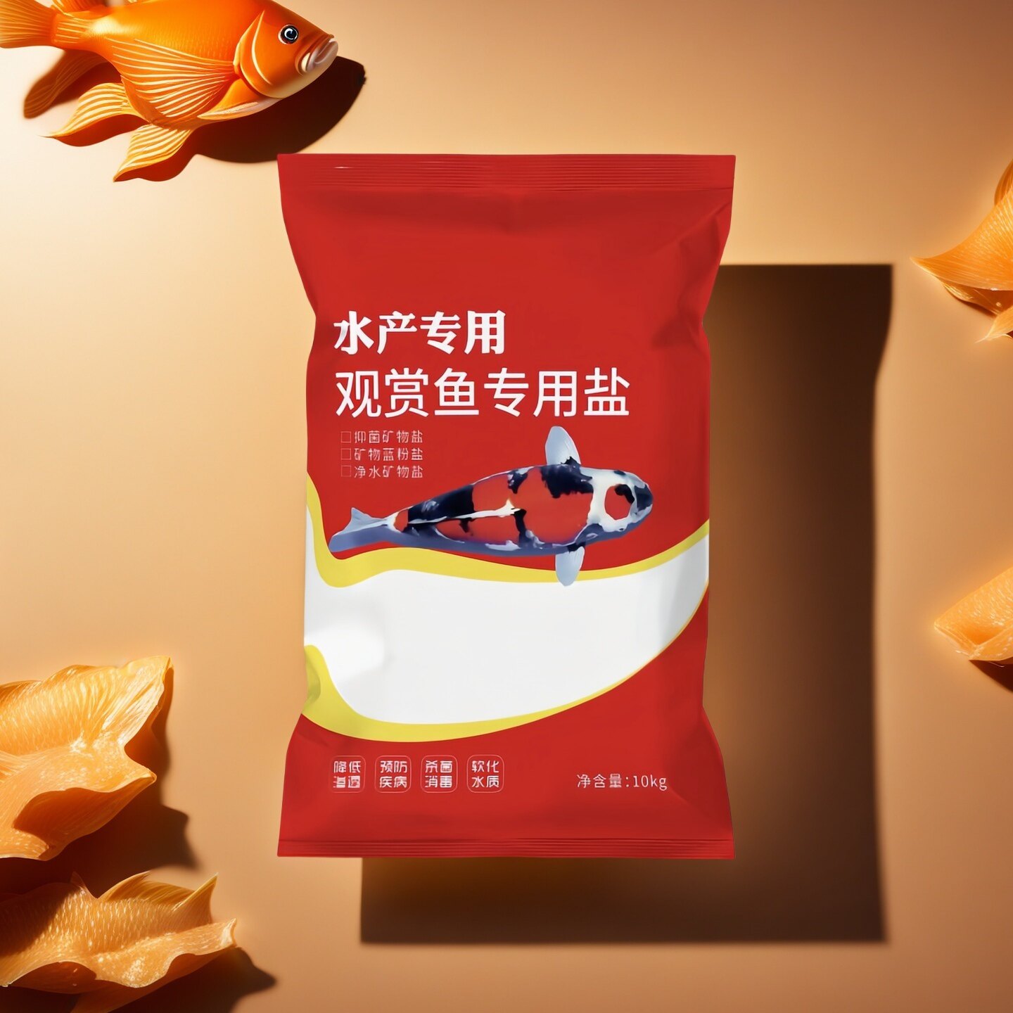 盐顺观赏鱼专用球盐杀菌消毒净水