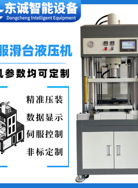 化妆粉扑热压成型机东莞伺服压力机定制厂家二十吨伺服油压机现货