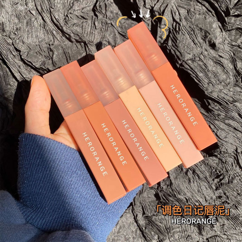 HERORANGE调色日记唇泥