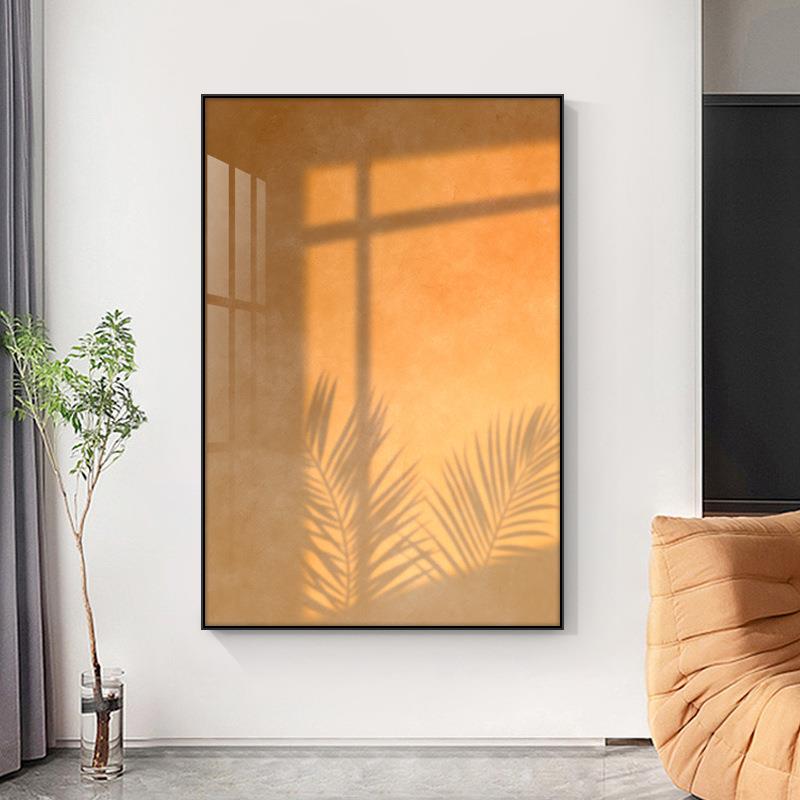 ZV客F768S5M8厅沙发背卧景装饰画竖版光影植物关室挂画床头玄艺术图片