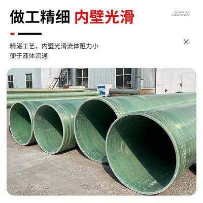通风璃管道臭压玻力管道夹砂47551钢工艺管道保护管道玻璃除钢管