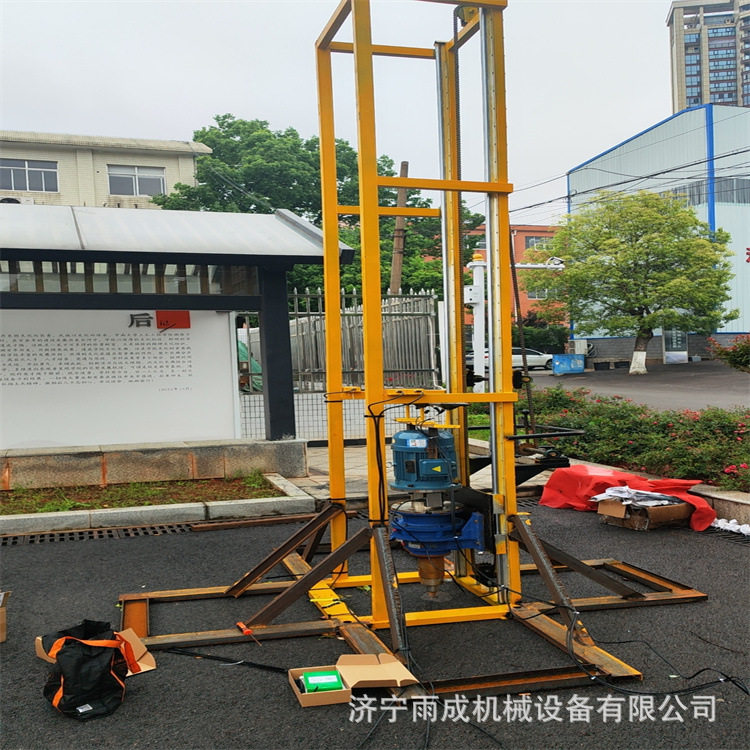 电动带轮螺旋地桩打桩机