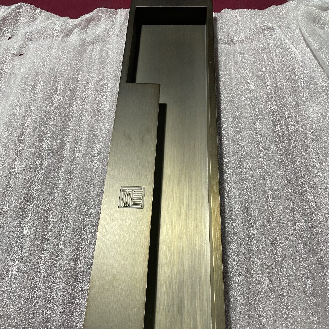 加厚304不锈钢仿古铜门把手