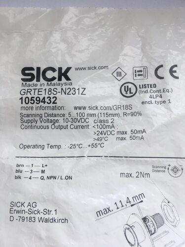 光电开关 GRTE18S-N231Z
