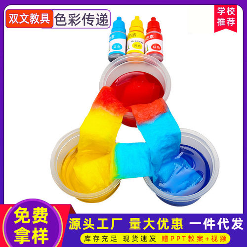 科技小制作科学实验毛细现象色彩传递手工diy中小学生科教小玩具