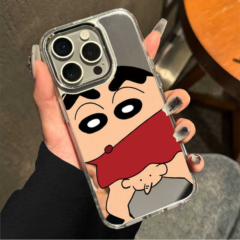 胜壳可爱搞怪卡通手机壳镜面女潮