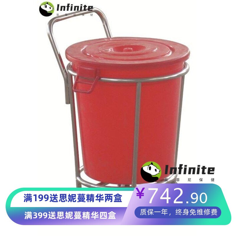 304加厚不锈钢圆形污物车组合式多功能医用推车外贸