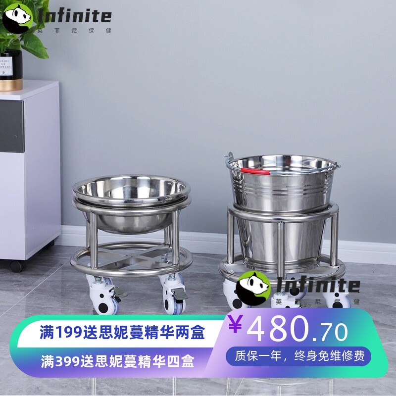 加厚不锈钢脚踏桶 304手术室脚踢式卫生桶医院用带轮垃圾桶污物桶