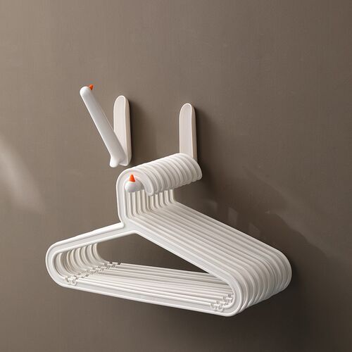 小鸟衣架收纳架抹布架免打孔阳台凉衣架整理架神器洗衣机旁置物架