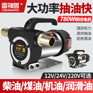 正反转电动抽油泵12v24v220v伏柴油泵小型抽油机自吸式 泵加油神器
