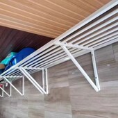 金属壁挂式 仓储车库架子储藏室收纳杂物地下室挂墙上货架壁挂置物