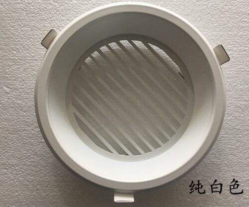 集成吊顶圆风口 暖风中央空调进出风口装饰条格栅石膏顶圆孔接口