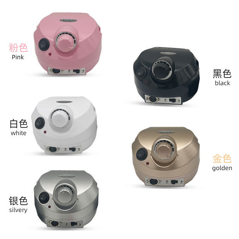 美甲工具25000转202电动磨甲机/指甲打磨机粉色 迷你打磨机打磨头