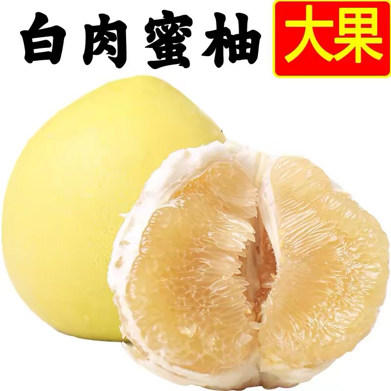 白肉柚子梅州新鲜水果非平和产怀柚子