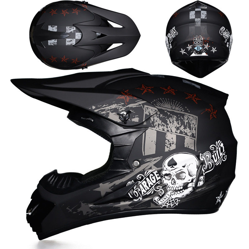 骑克官网新国标电动自行车头盔男女成人山地速降atv全盔儿童卡丁