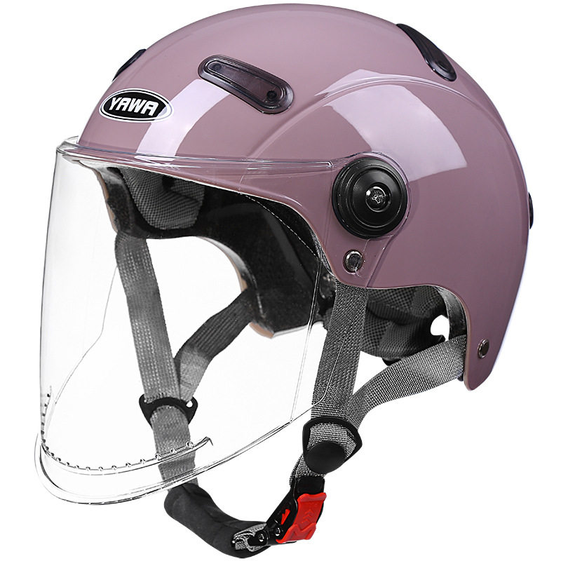 野马官网3C认证电动车头盔男女款四季摩托电瓶车安全帽复古夏半盔