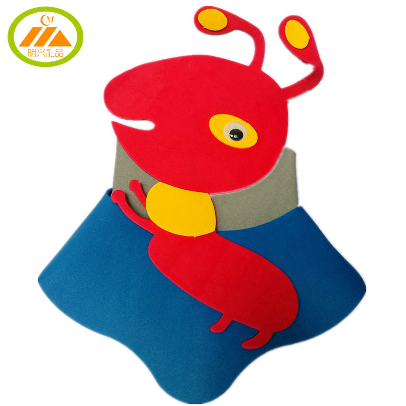 小蚂蚁头饰幼儿园表演道具儿童帽子黑蚂蚁ant红蚂蚁动物头套面具