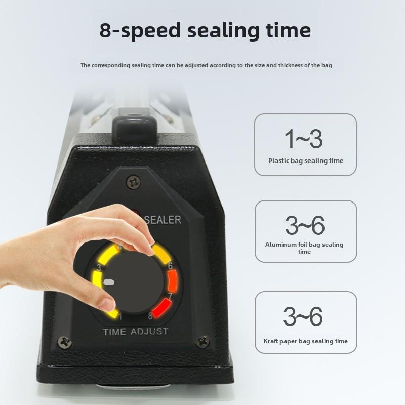 蓝莓牌FR-400B型手压封口机8mm封茶叶袋大米袋塑料袋塑封机大功率