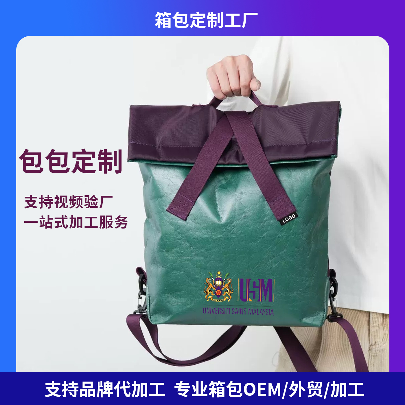 外贸杜邦纸袋定制印logo图案