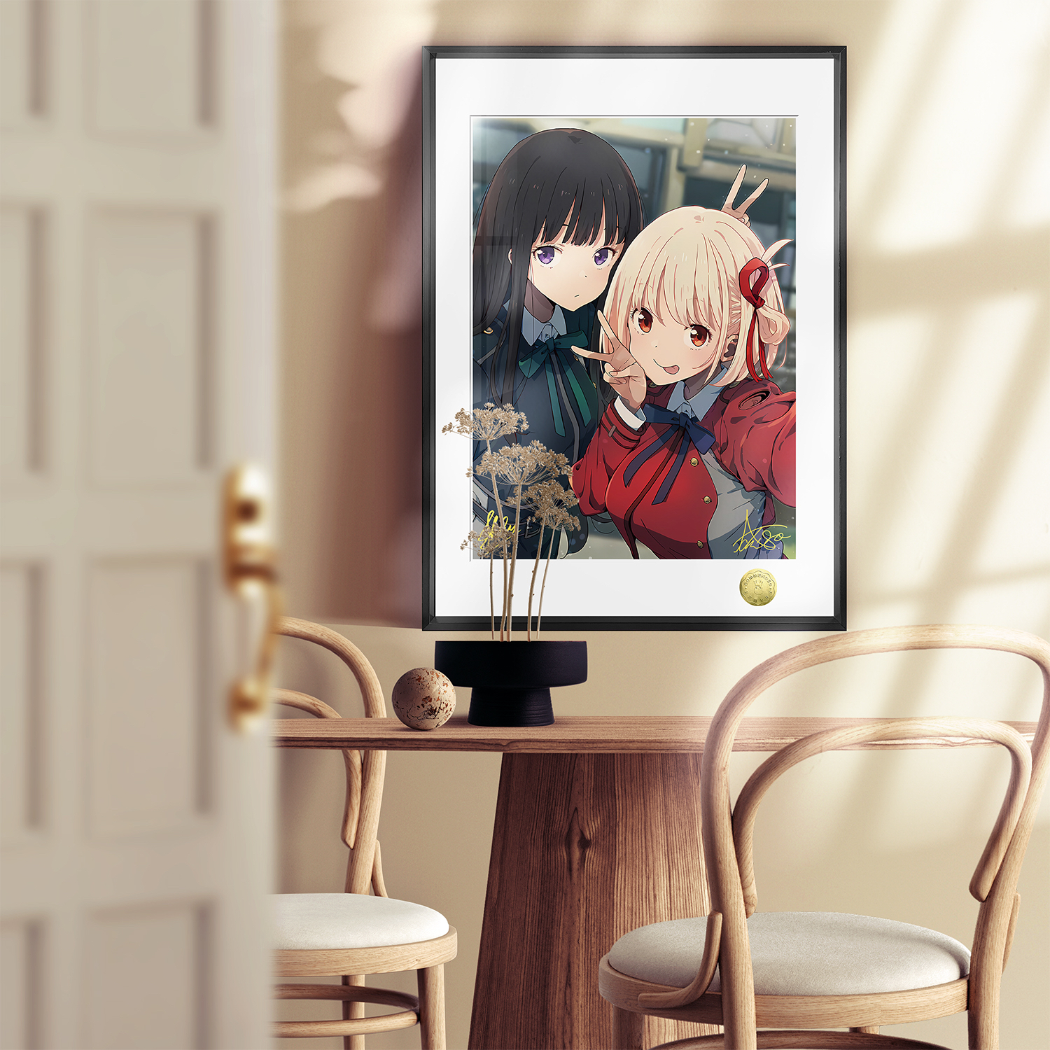 莉可丽丝Lycoris锦木千束井之上泷奈同人周边装饰画