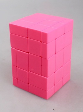 梯色 层层叠1号连体镜面魔方 粉红色2连体镜面异型 Siamese Cube