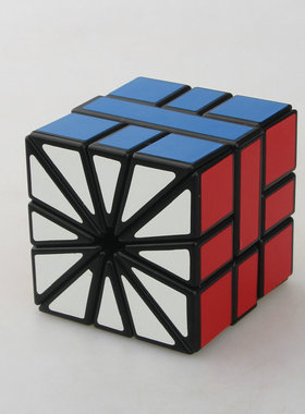 【梯色 SQ2魔方 】Square I II II  扇形魔方 3层 SQ2 黑色白底魔