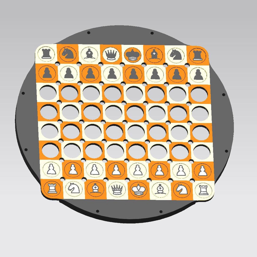 3D打印 魔表磁力版迷宫国际象棋Magnetic R ubik's clock平面魔方