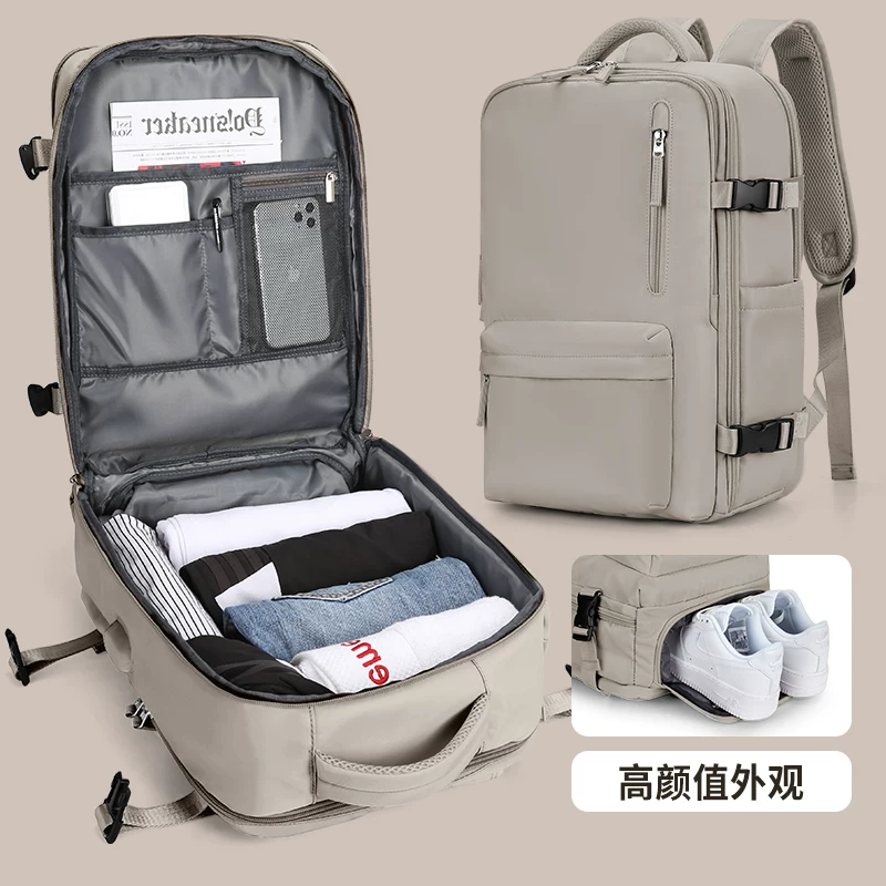 廉航神器登机行李箱背包女士旅行外出双肩包功能短途出行差旅游包
