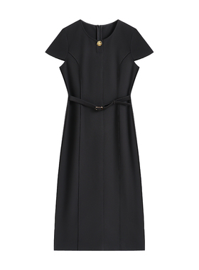 【南油虹姐】夏季新款高级感名媛法式赫本风收腰显瘦连衣裙S3210