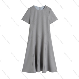 时尚 名媛修身 夏季 A字大摆显瘦连衣裙S3208 南油虹姐