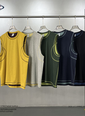 ARTIE男装丨曼巴运动双色智能速干运动背心男健身吸汗潮男无袖t恤