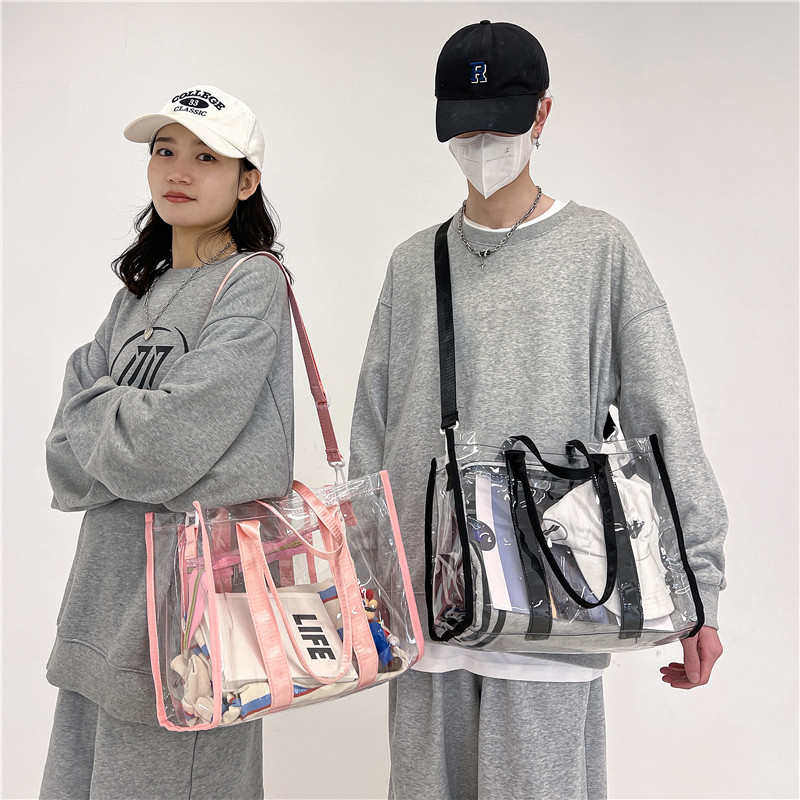 MOBILE PHONE WATERPROOF BAG TRANSPARENT STORAGE BAG LARGE CAPACITY CROSSBODY BAG SHOULDER BAG SUMMER OUTDOOR WATER RAFTING WATERPROOF BAG