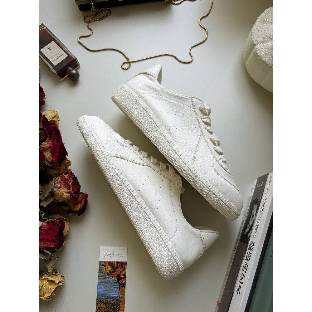 超软~手工白鞋真皮平底鞋休闲多用途道德训练鞋系带女式春夏新款,女鞋,休闲板鞋,淘宝优惠券,粉丝福利购,淘宝优惠卷