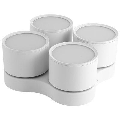 极简led明装筒灯可调角度泛光灯免开孔四头双头斗胆灯家用无主灯