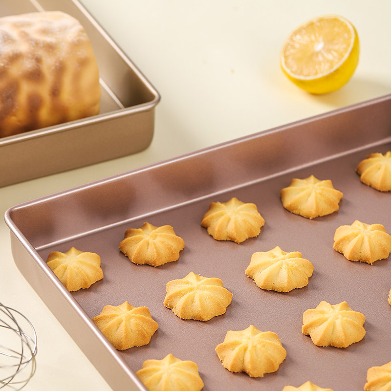 蛋糕卷烤盘模具28x28毛巾卷方盘烤箱用不粘雪花酥盘方形家用烘焙