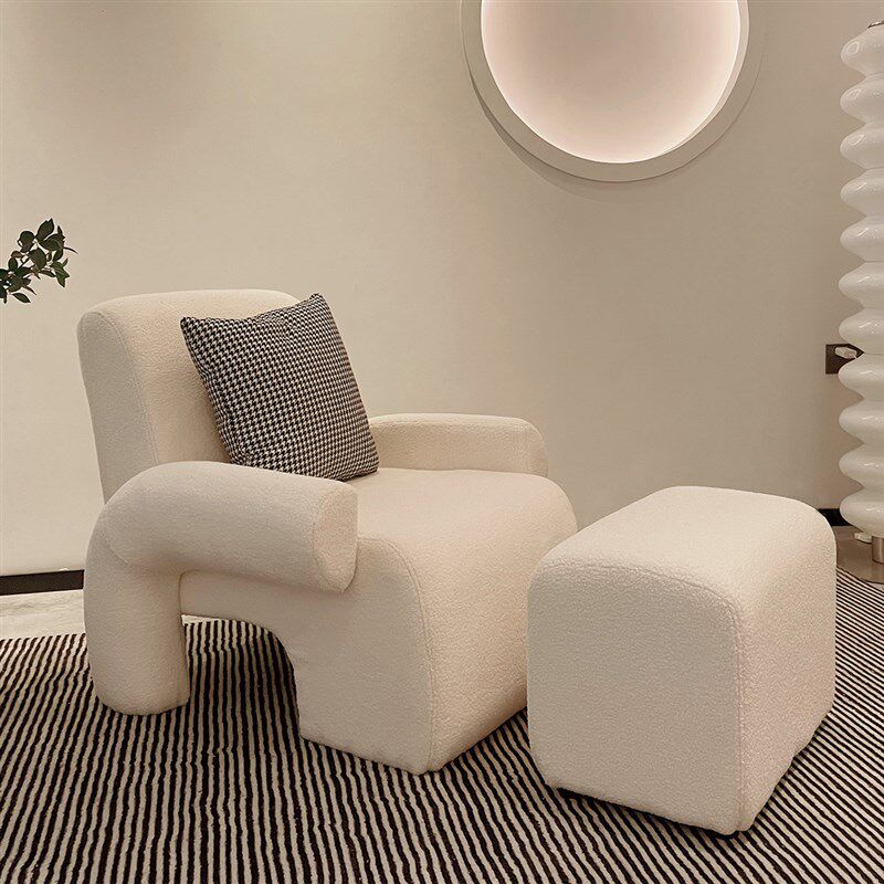 北欧轻奢玄关创意换鞋凳入户门口奶油风实木矮凳家用网红客厅脚踏